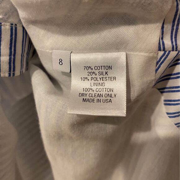 Pearl by Lela Rose Off Shoulder Summer Blouse Size 8 Silk Blend - Picture 3 of 4